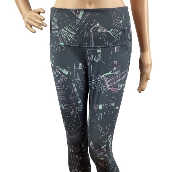 Zella Cut It Out High Waist Leggings Size S Grey Graphite Astral Print - Picture 2 of 6